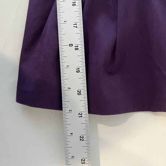 Elle Snap Front Peplum Jacket Women's S Purple Plum 3/4 Sleeve Peter Pan Collar - Picture 11 of 12